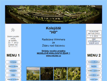 Tablet Screenshot of kolejiste-zdar.cz